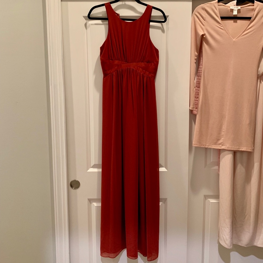 BCBGeneration LONG MAXI MAROON DRESS